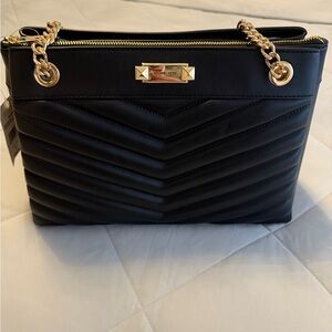 Michael Kors Black Quilted Shoulder Bag